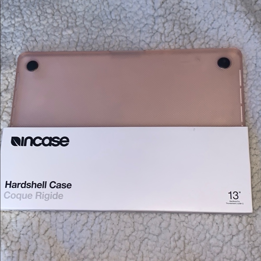 Hard shell computer case.